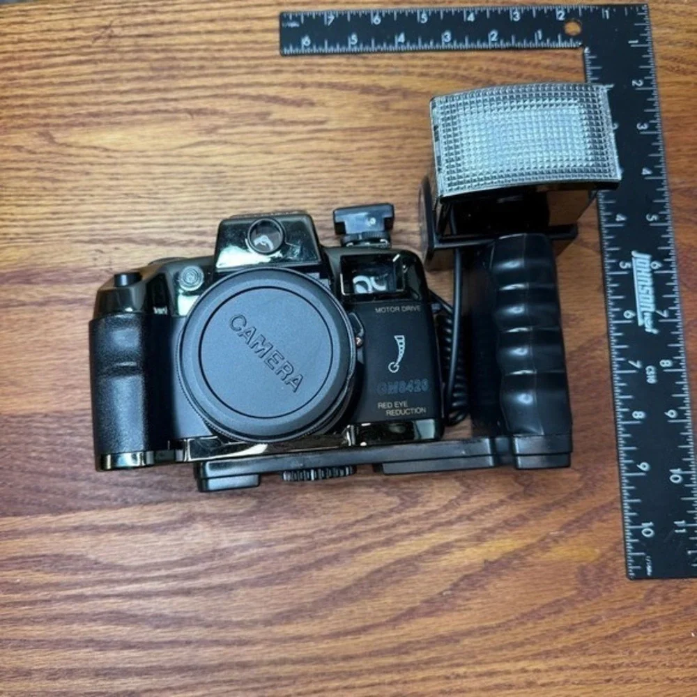 VTG Olympia GM8426 Camera 35mm‎ Flash strap box kit WORKS clean